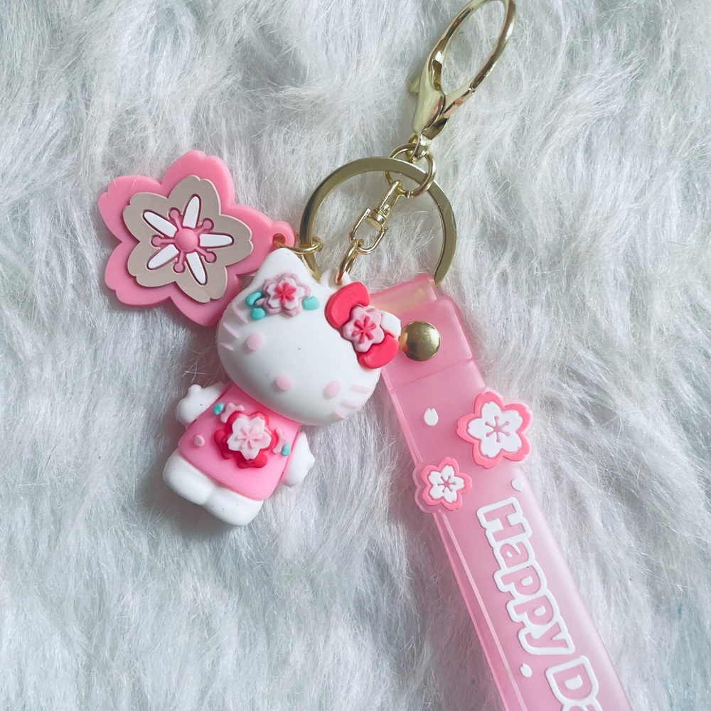 Hello Kitty Sakura Blossom Keychain